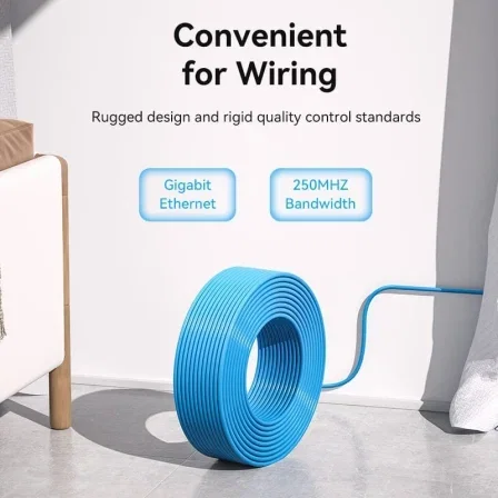 Vention Bobina de Cable de Red Cat6 UTP 23AWG 305m Azul Vention Bobina de Cable de Red Cat6 UTP 23AWG 305m Azul